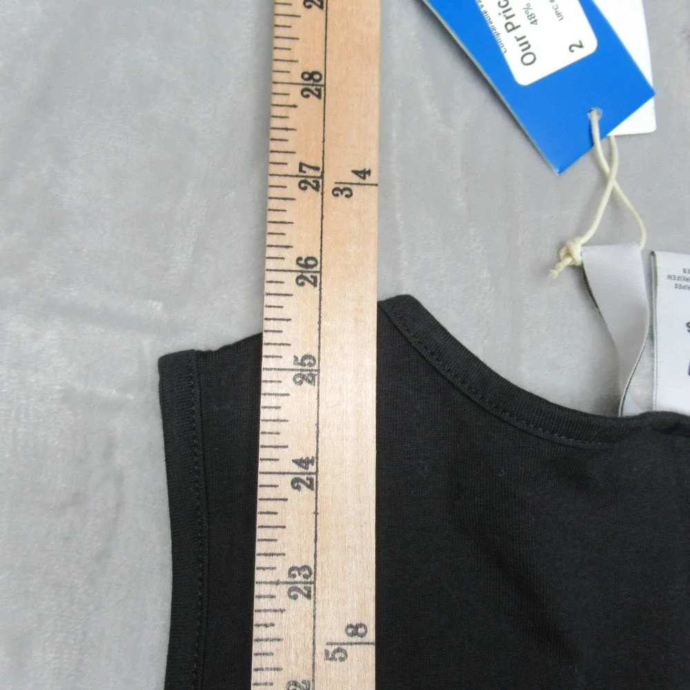 Adidas Shirt Men XS Black Crew Neck Sleeveless Essentials‎ Tank Top Athletic NEW